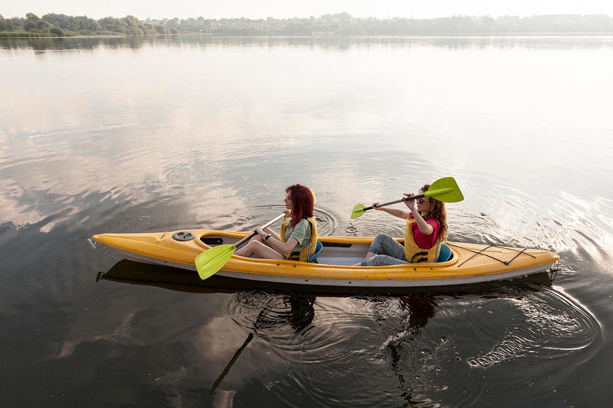 Kayaking in Lake Murray near Lexington, SC