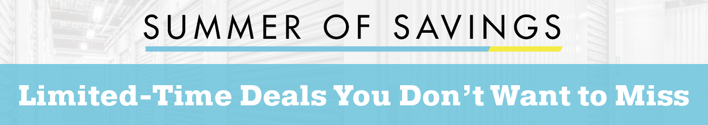 Summer of Savings Deals at MyPlace Self Storage.
